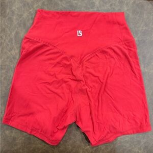 “Buffbunny” Red shorts